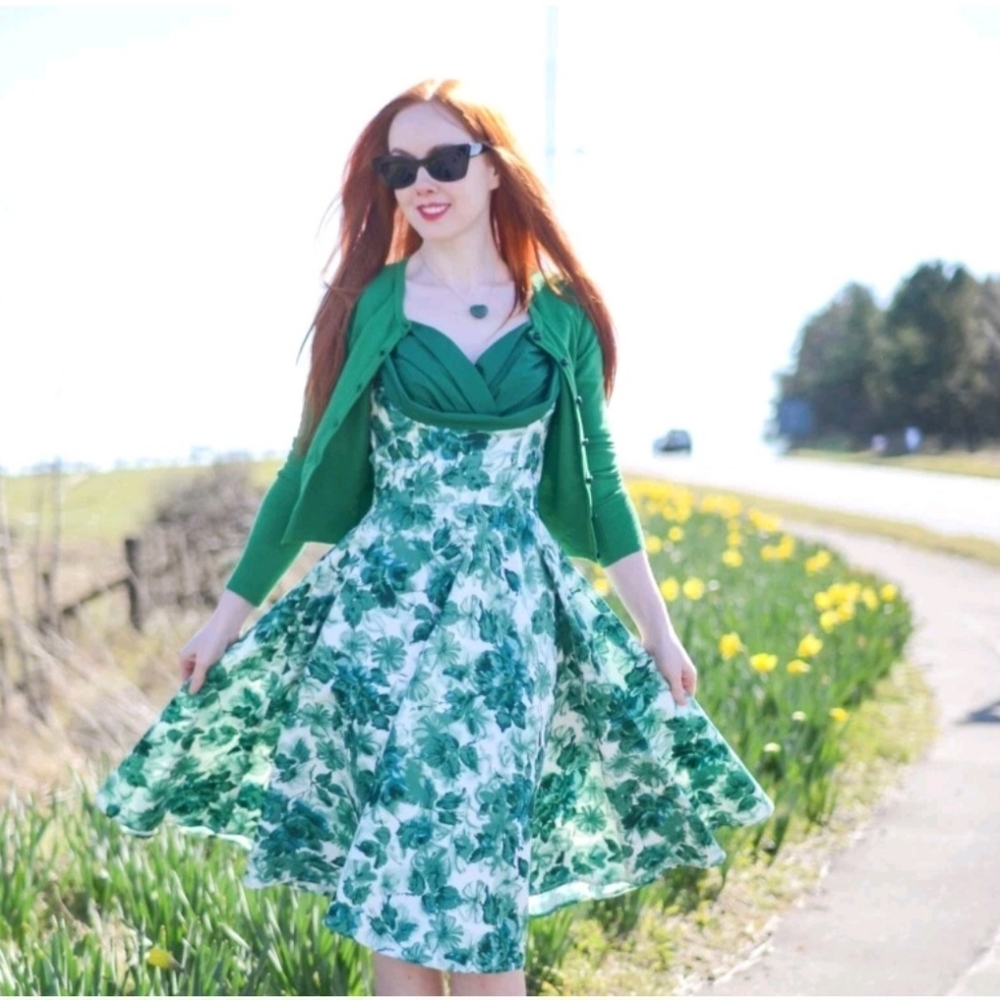 TRASHY DIVA Honey Dress In Jade Waterfall Size 2